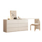 Bedroom Simple Make-up Vanity and Stool in White with Drawers