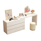 Bedroom Simple Make-up Vanity and Stool in White with Drawers