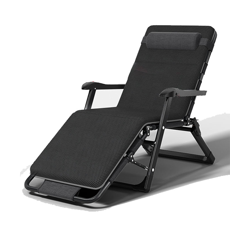 黒/金色の脚を備えた現代の金属ベースリクライニングチェア