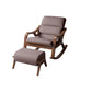 Traditional Recliner Chair with Solid Wood Legs and Arms Indoor Chair