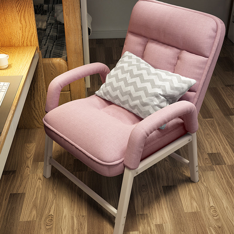 Silla reclinable de patas de metal contemporáneas con espalda con mechones y colocación de posiciones retrospectivas