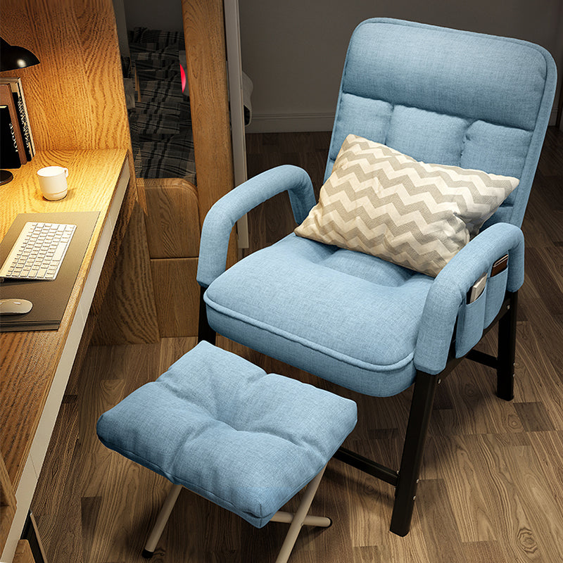 Silla reclinable de patas de metal contemporáneas con espalda con mechones y colocación de posiciones retrospectivas