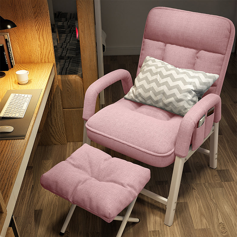 Silla reclinable de patas de metal contemporáneas con espalda con mechones y colocación de posiciones retrospectivas