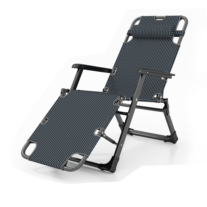 Sedia reclinabile in metallo contemporanea con armi e movimento indipendente