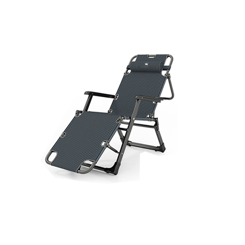 Sedia reclinabile in metallo contemporanea con armi e movimento indipendente