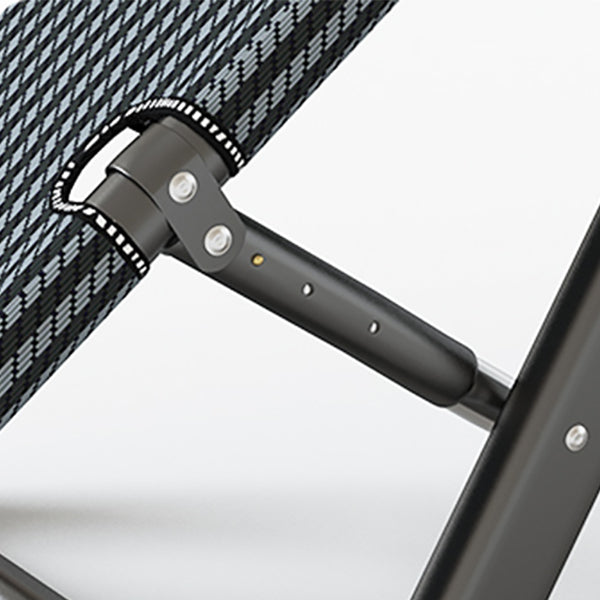 Sedia reclinabile in metallo contemporanea con armi e movimento indipendente