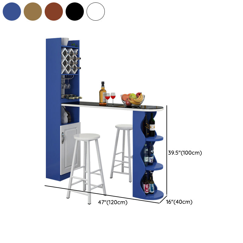 3 stuks barkruk en tafelset, eigentijds en ovaal voor woonkamer