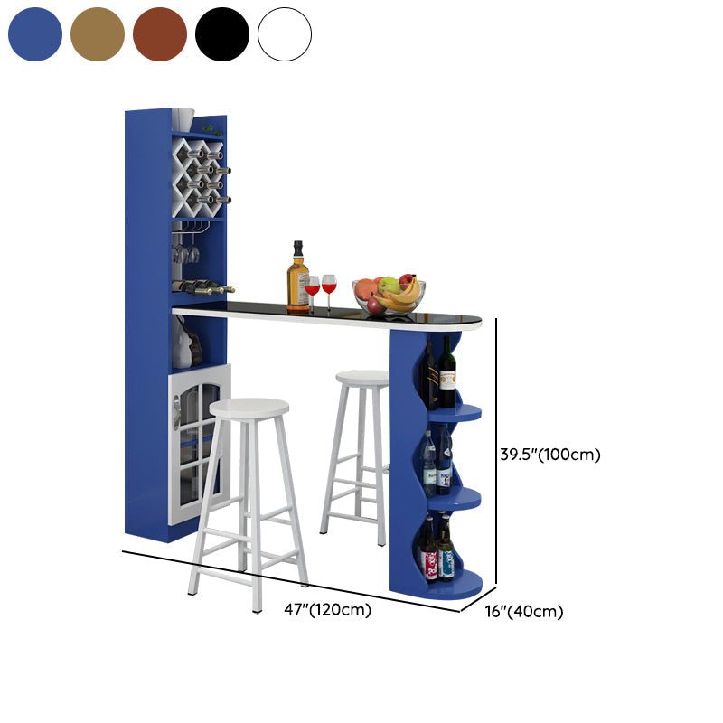 3 stuks barkruk en tafelset, eigentijds en ovaal voor woonkamer