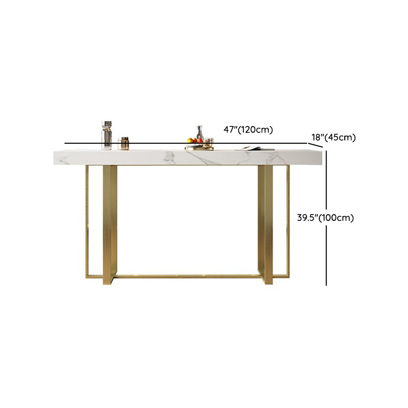 1/3 Pieces Bar Stool and Table Set, Glam Fixed Table and Rectangular Clearhalo 'Bar Furniture' 'furn' 'furn_home_bar_bar_sets' 'Furniture' 'Home Bars & Bar Sets' 'home_bar_bar_sets' 'Kitchen & Dining Furniture' 7685042