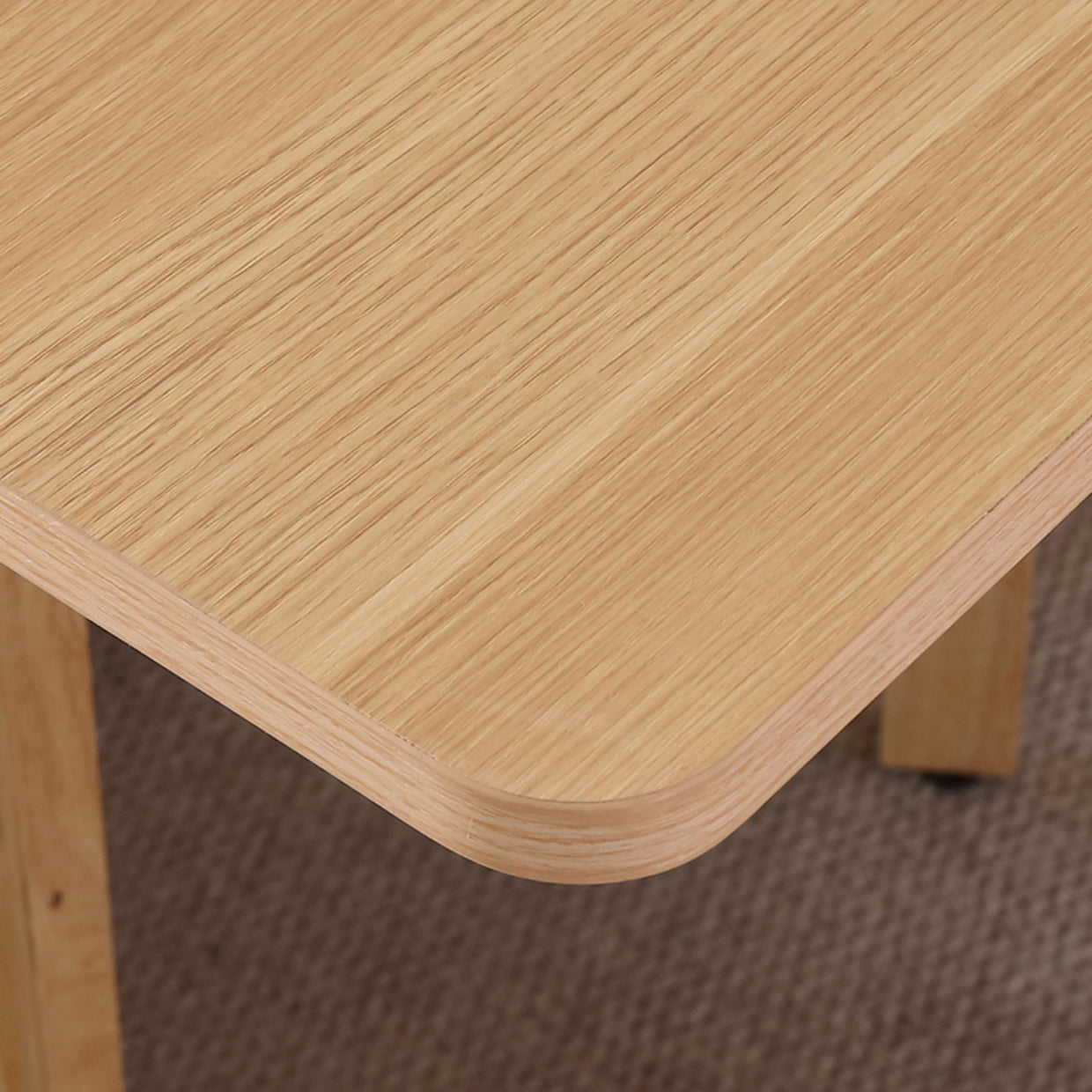 Modern Folding Dining Table Extendable for Small Spaces in Natural Clearhalo 'Dining Tables & Seating' 'Dining Tables' 'dining_table' 'furn' 'furn_dining_table' 'Furniture' 'Kitchen & Dining Furniture' 7685412