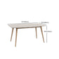 Modern Rectangle Ceramic Top Dining Table with Wood Legs for Living Room Clearhalo 'Dining Tables & Seating' 'Dining Tables' 'dining_table' 'furn' 'furn_dining_table' 'Furniture' 'Kitchen & Dining Furniture' 7685529