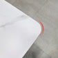 Modern Foldable Dining Table Rectangle Glass Tabletop with Metal Trestle Base