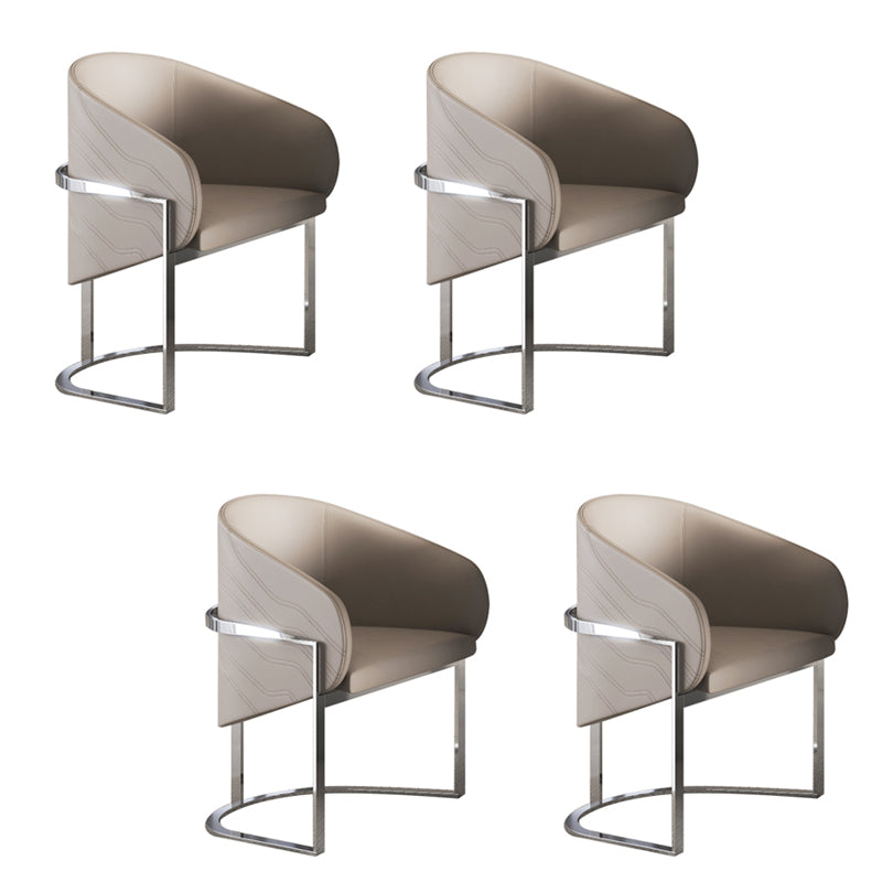 1/4/7 Pieces Stone Top Rectangle Metal Base Dining Set for Home