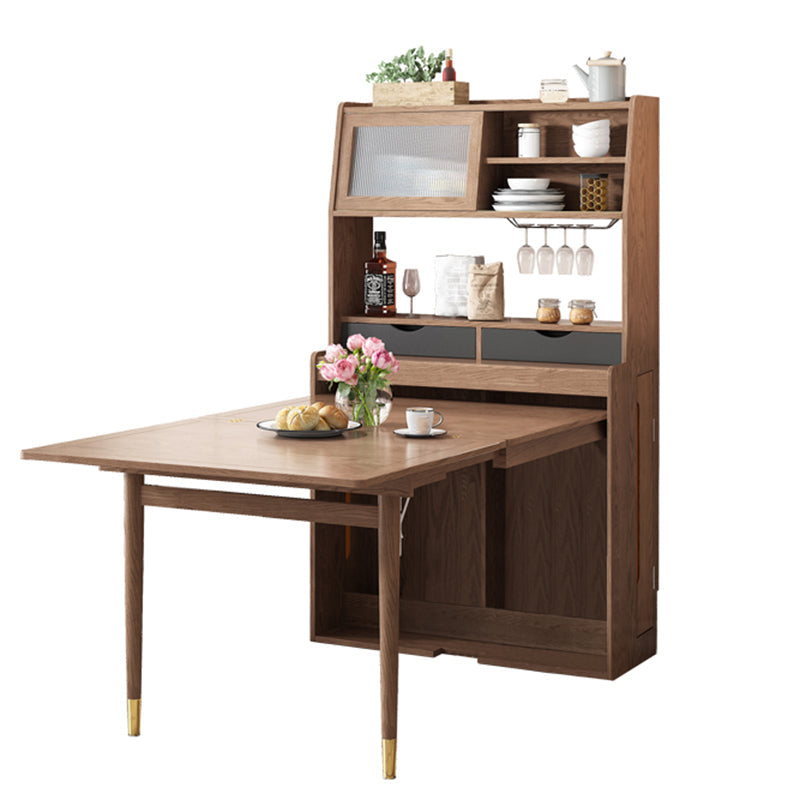 1/3/5 Pieces Modern Wooden Multi Purpose Dining Set for Home Table Nut-Brown 1 Piece Clearhalo 'Dining Room Sets' 'Dining Tables & Seating' 'dining_room_set' 'furn' 'furn_dining_room_set' 'Furniture' 'Kitchen & Dining Furniture' 7685633