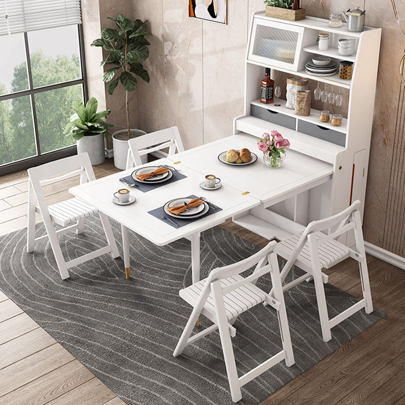 1/3/5 Pieces Modern Wooden Multi Purpose Dining Set for Home Clearhalo 'Dining Room Sets' 'Dining Tables & Seating' 'dining_room_set' 'furn' 'furn_dining_room_set' 'Furniture' 'Kitchen & Dining Furniture' 7685636