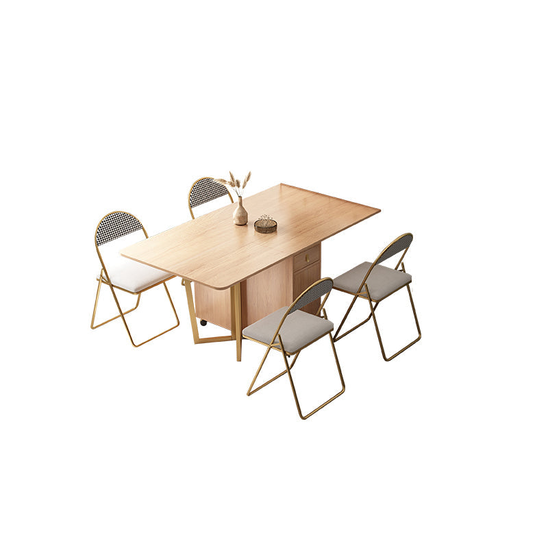1/3/5/7 Pieces Modern Wood Multi Purpose Folding Dining Set for Home