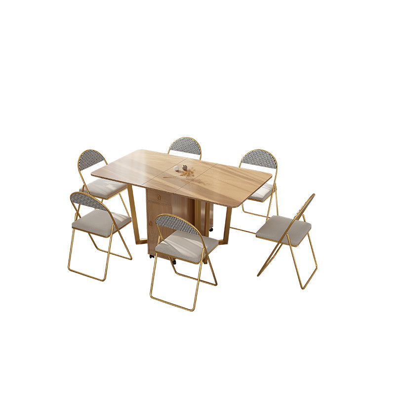 1/3/5/7 Pieces Modern Wood Multi Purpose Folding Dining Set for Home