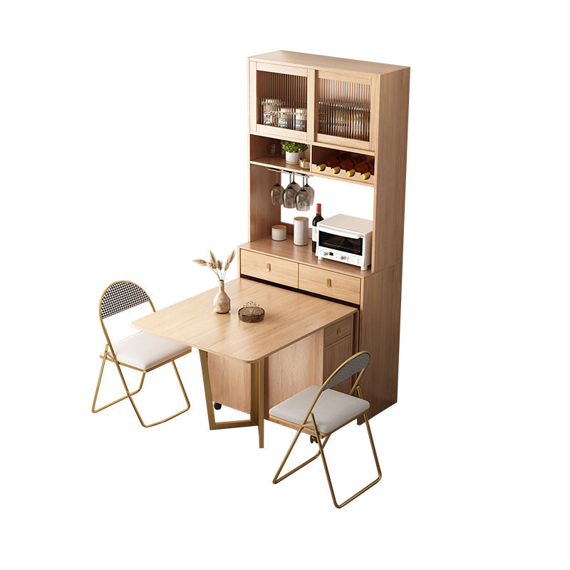 1/3/5/7 Pieces Modern Wood Multi Purpose Folding Dining Set for Home