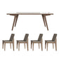1/5/7 Pieces Modern Rectangle Sintered Stone Dining Set for Home