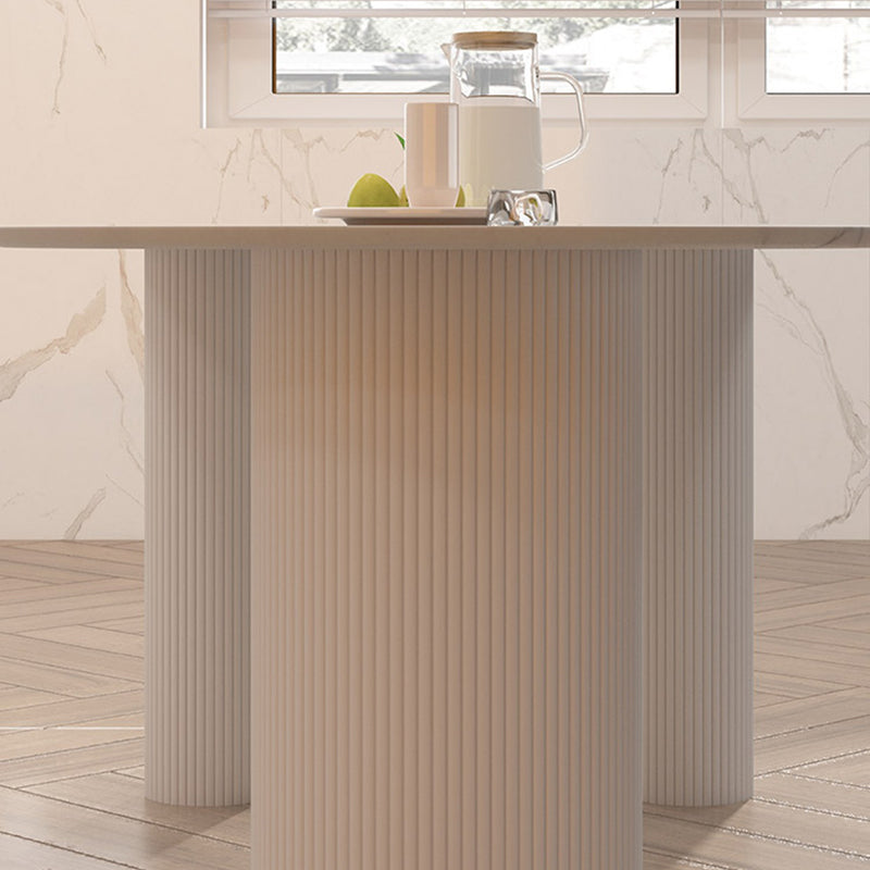 2/4/5 PCS Stein 3 Beine Standardhöhe Esseet -Tisch mit Stuhl