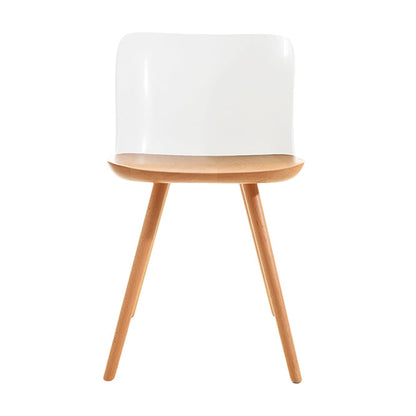 Sedie da pranzo in legno in legno acrilico in stile contemporaneo