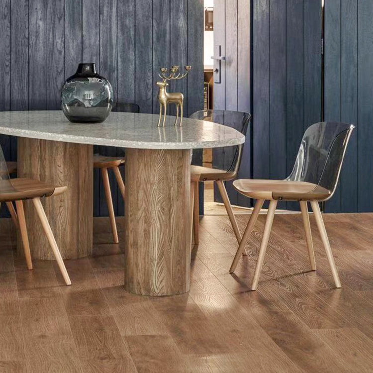 Sedie da pranzo in legno in legno acrilico in stile contemporaneo
