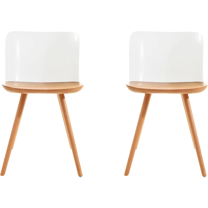 Sedie da pranzo in legno in legno acrilico in stile contemporaneo