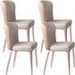 Glam Style Upholstered Parsons Metal Legs Home Dining Side Chair Gray Coffee 4 Piece Set Clearhalo 'Dining Chairs' 'Dining Tables & Seating' 'dining_chair' 'furn' 'furn_dining_chair' 'Furniture' 'Kitchen & Dining Furniture' 7685919
