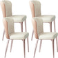 Glam Style Upholstered Parsons Metal Legs Home Dining Side Chair Beige Coffee 4 Piece Set Clearhalo 'Dining Chairs' 'Dining Tables & Seating' 'dining_chair' 'furn' 'furn_dining_chair' 'Furniture' 'Kitchen & Dining Furniture' 7685936