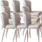 Glam Style Upholstered Parsons Metal Legs Home Dining Side Chair Dark Grey Light Grey 8 Piece Set Clearhalo 'Dining Chairs' 'Dining Tables & Seating' 'dining_chair' 'furn' 'furn_dining_chair' 'Furniture' 'Kitchen & Dining Furniture' 7685948