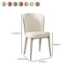 Glam Style Upholstered Parsons Metal Legs Home Dining Side Chair Clearhalo 'Dining Chairs' 'Dining Tables & Seating' 'dining_chair' 'furn' 'furn_dining_chair' 'Furniture' 'Kitchen & Dining Furniture' 7685959