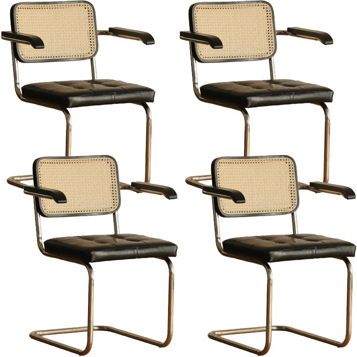 Zeitgenössischer Stil offener Leder gepolsterte Hausspeiseln zu Hause