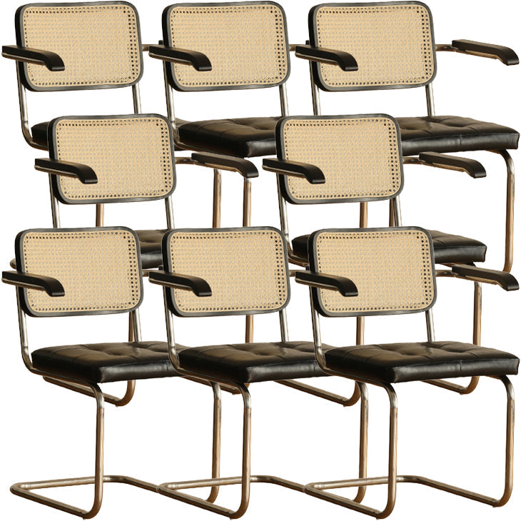 Zeitgenössischer Stil offener Leder gepolsterte Hausspeiseln zu Hause