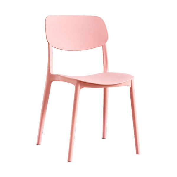 Contemporary Indoor Plastic Open Back Stacking Dining Side Chair Clearhalo 'Dining Chairs' 'Dining Tables & Seating' 'dining_chair' 'furn' 'furn_dining_chair' 'Furniture' 'Kitchen & Dining Furniture' 7686072