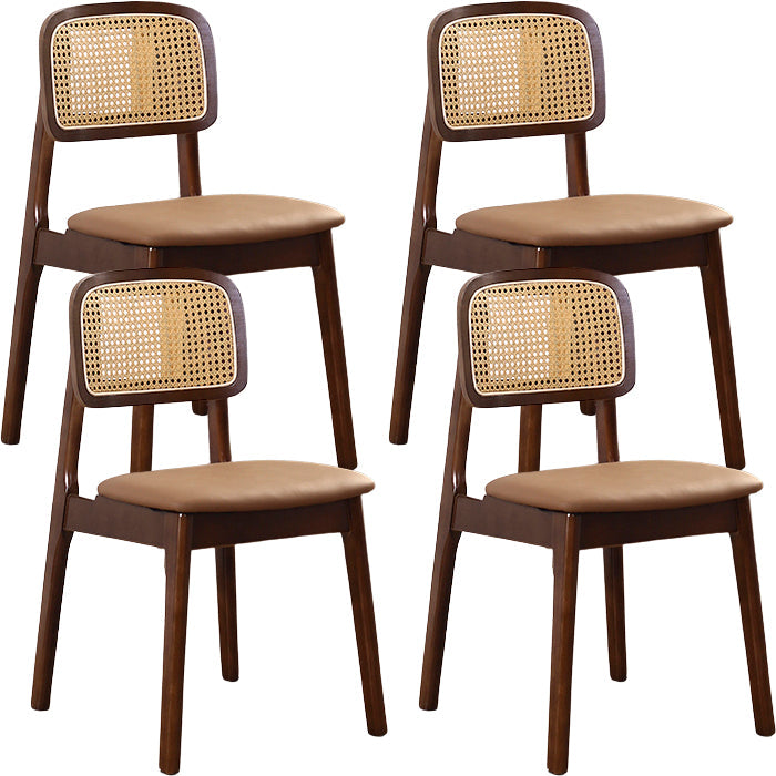 Zeitgenössischer Massivholz im Innen im Freien im Freien armlose Esstuhl