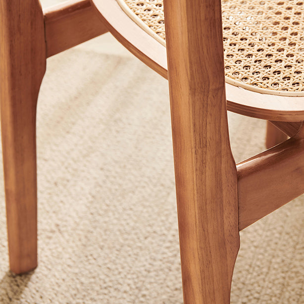 Zeitgenössischer Massivholz im Innen im Freien im Freien armlose Esstuhl