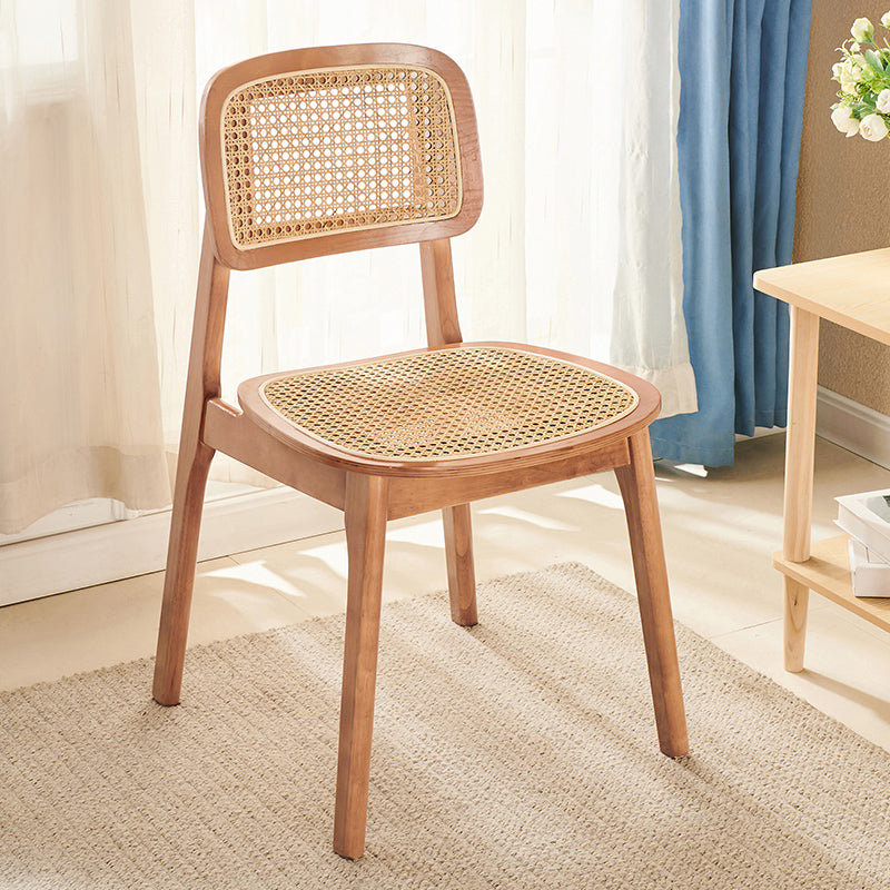 Zeitgenössischer Massivholz im Innen im Freien im Freien armlose Esstuhl