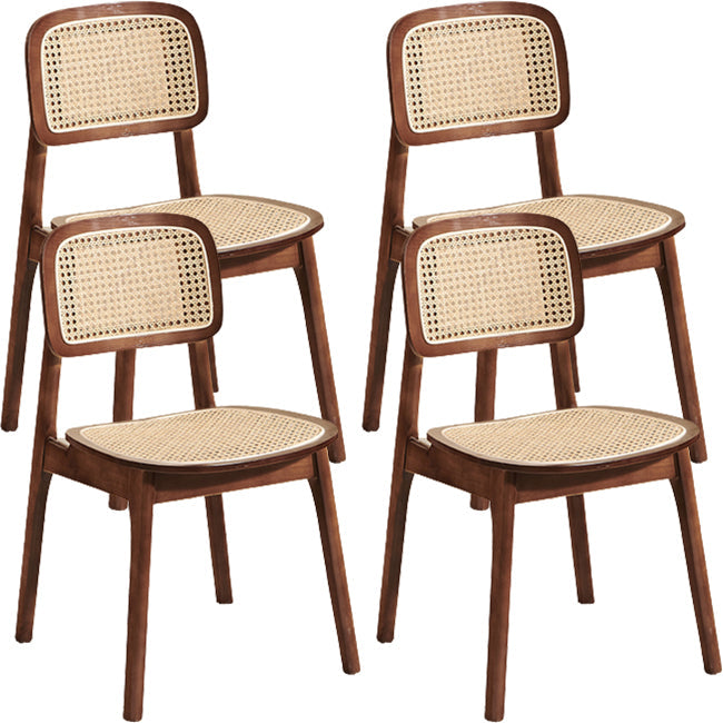 Zeitgenössischer Massivholz im Innen im Freien im Freien armlose Esstuhl