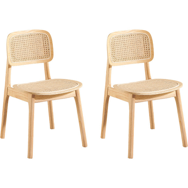 Zeitgenössischer Massivholz im Innen im Freien im Freien armlose Esstuhl