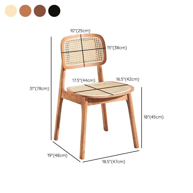 Zeitgenössischer Massivholz im Innen im Freien im Freien armlose Esstuhl