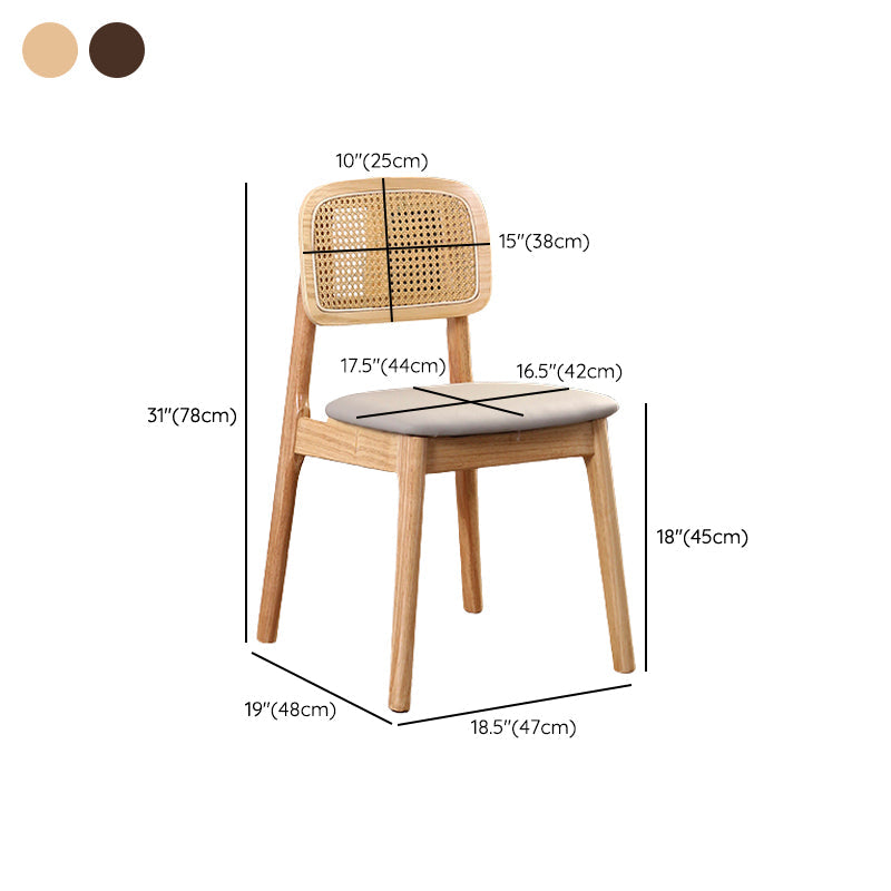 Zeitgenössischer Massivholz im Innen im Freien im Freien armlose Esstuhl