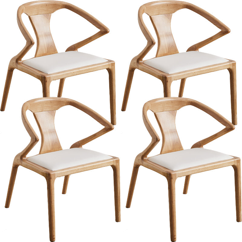 Zeitgenössischer Stil offener Rückenmaserholz -Essarmstuhl für Zuhause offen