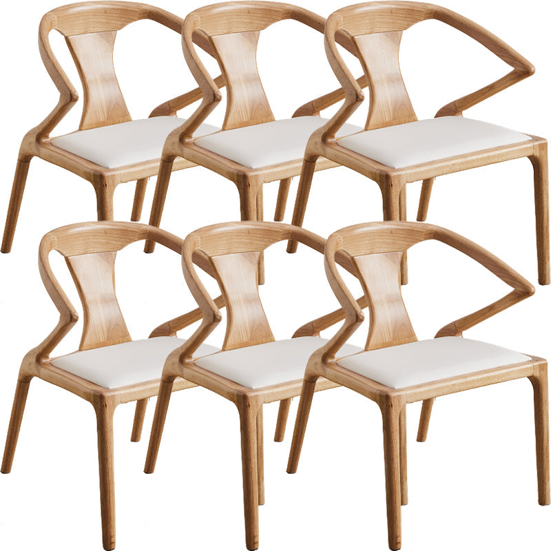 Zeitgenössischer Stil offener Rückenmaserholz -Essarmstuhl für Zuhause offen