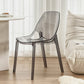 Comedor silla lateral de comedor moderno de plástico sin brazo