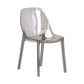 Comedor silla lateral de comedor moderno de plástico sin brazo