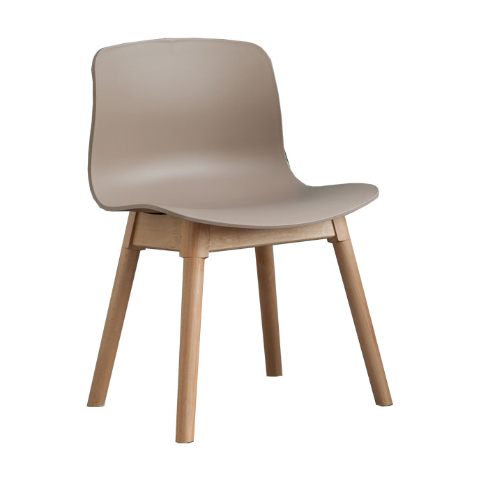 Zeitgenössischer Esszimmer Holz Parsons Armless Dining Side Stuhl