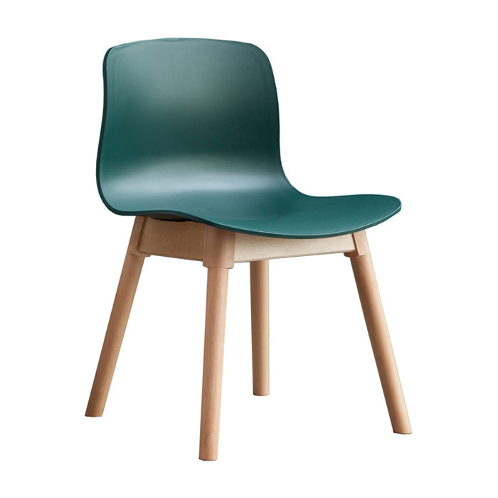 Zeitgenössischer Esszimmer Holz Parsons Armless Dining Side Stuhl