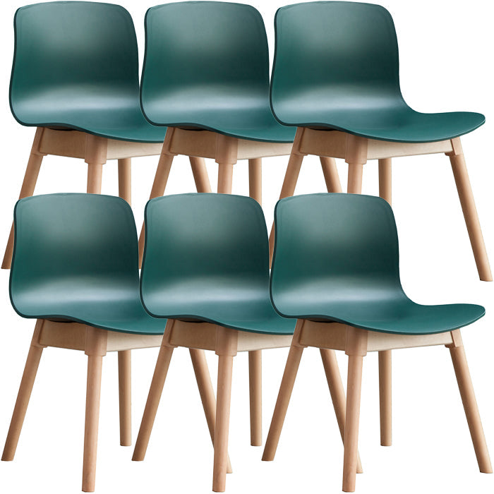 Zeitgenössischer Esszimmer Holz Parsons Armless Dining Side Stuhl