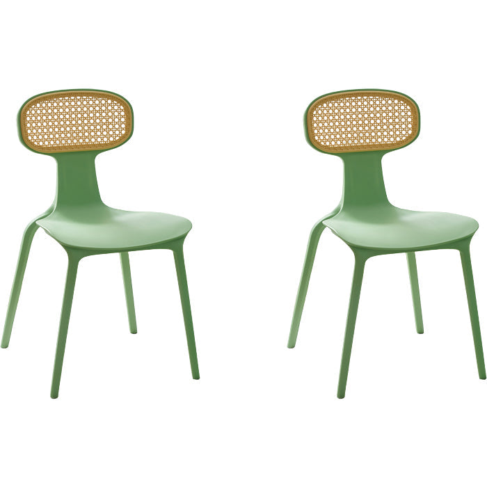 Zeitgenössischer Innenplastikkönig Louis Back Ess -Seitenstuhl