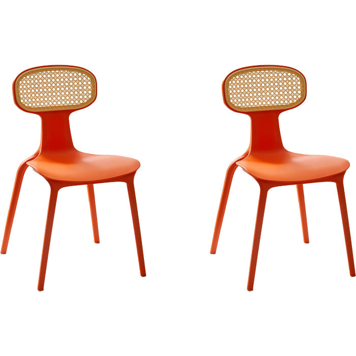 Zeitgenössischer Innenplastikkönig Louis Back Ess -Seitenstuhl